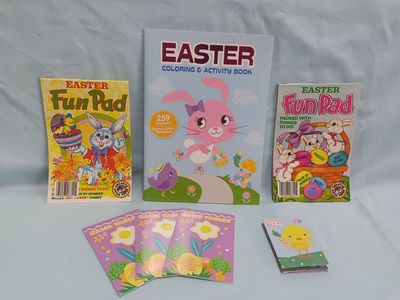 New! Kid's Easter Coloring and Activity Pads/Books