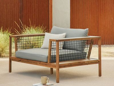 Outdoor Lounge Chair, Article Callais 55" - Like New!