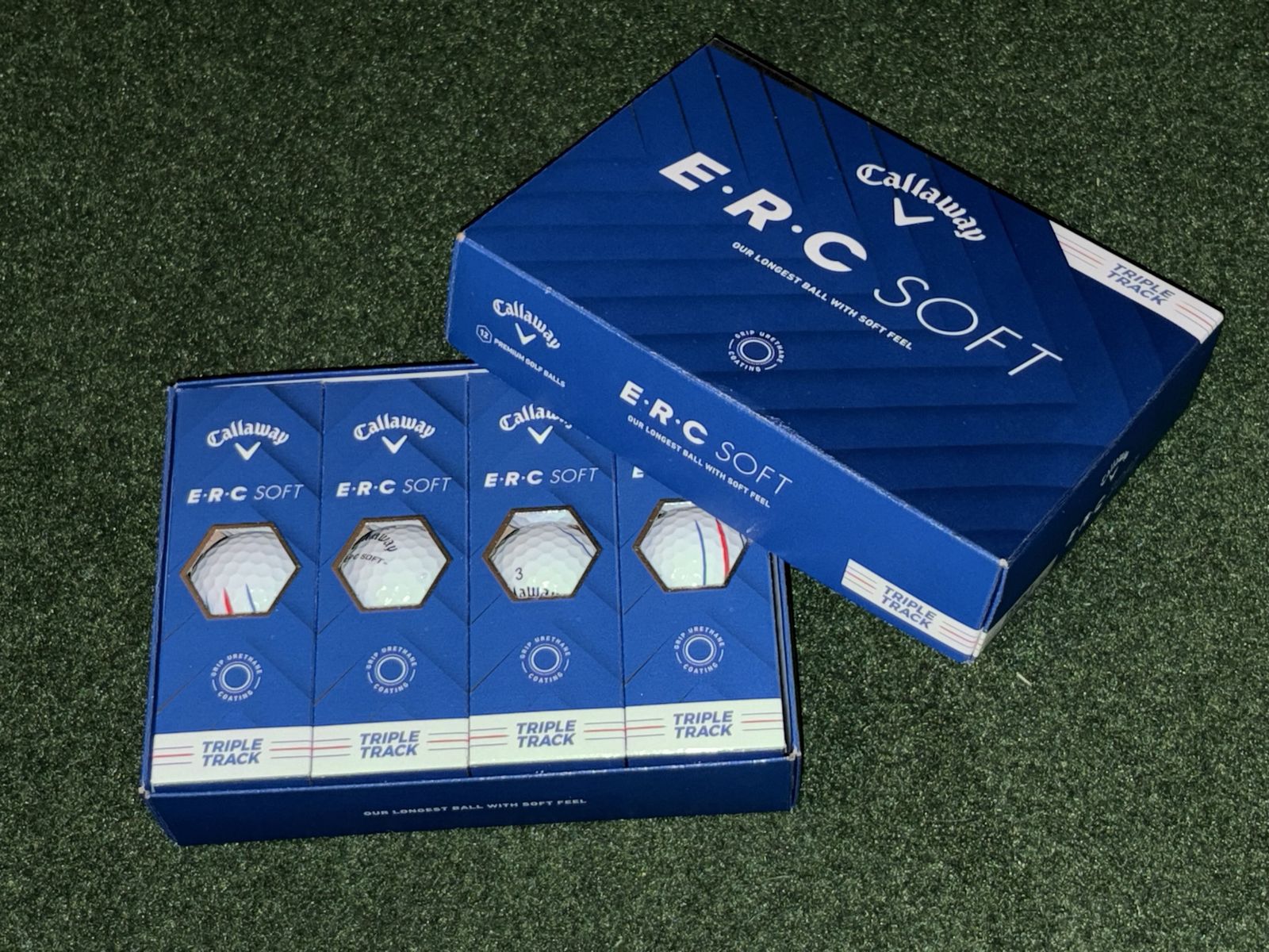 Callaway E R C Soft Golf Balls - 1 Dozen (12 Count) - Triple Track - New in Box