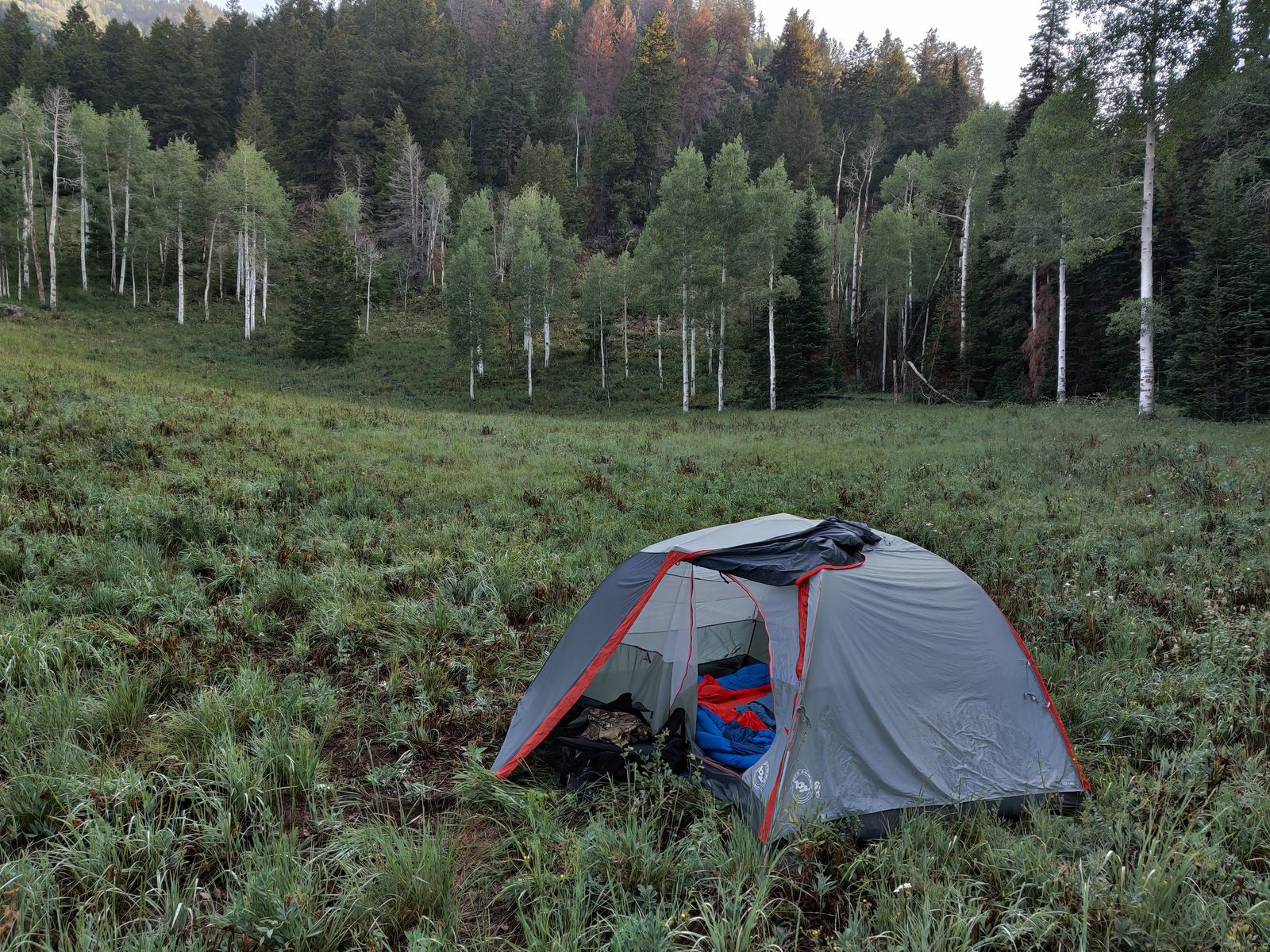 Big Agnes Two Person Backpacking Setup - Sleeping Bag, Pad, 3-Person Tent