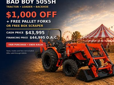 Bad Boy 5055H Tractor County Fair Sale!