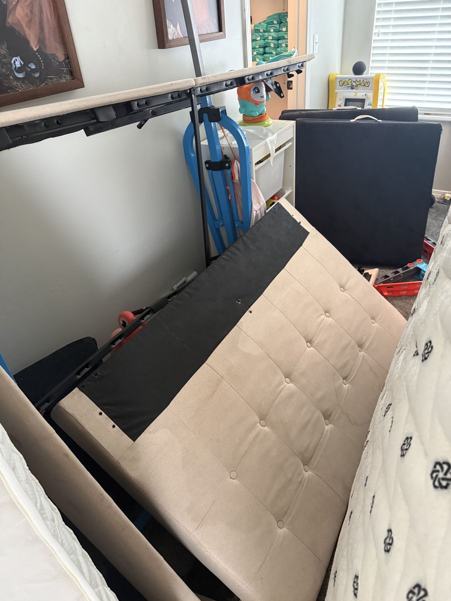 Full Size Bedframe With Mattress And Box Spring