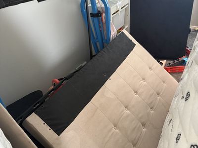 Full Size Bedframe With Mattress And Box Spring