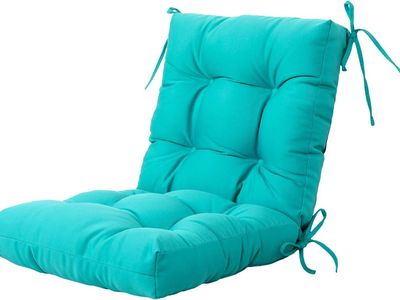 New Lake Blue Outdoor Chair Cushion All Weather