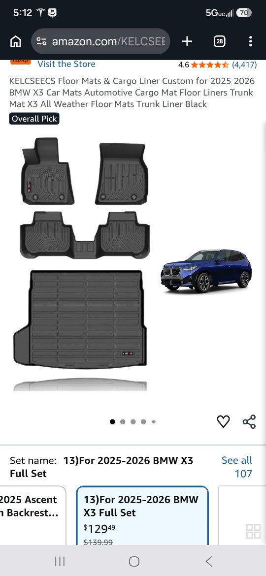 BMW X3 Floor Mats