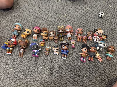 Large Lot LOL Surprise! Dolls & Accessories - 20+ Dolls, Cars, Pet, Clothes, & More