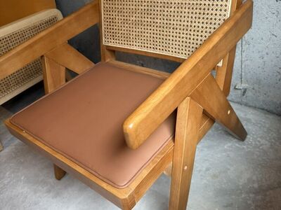 Springview Wide Armchair – Brown Faux Leather