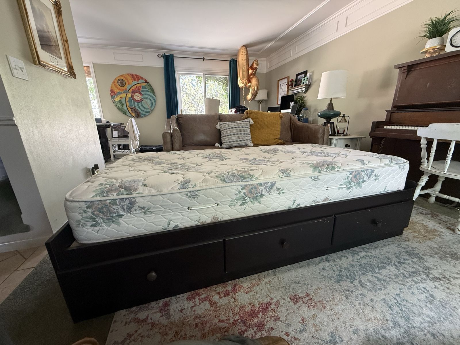Twin Bed and Mattress