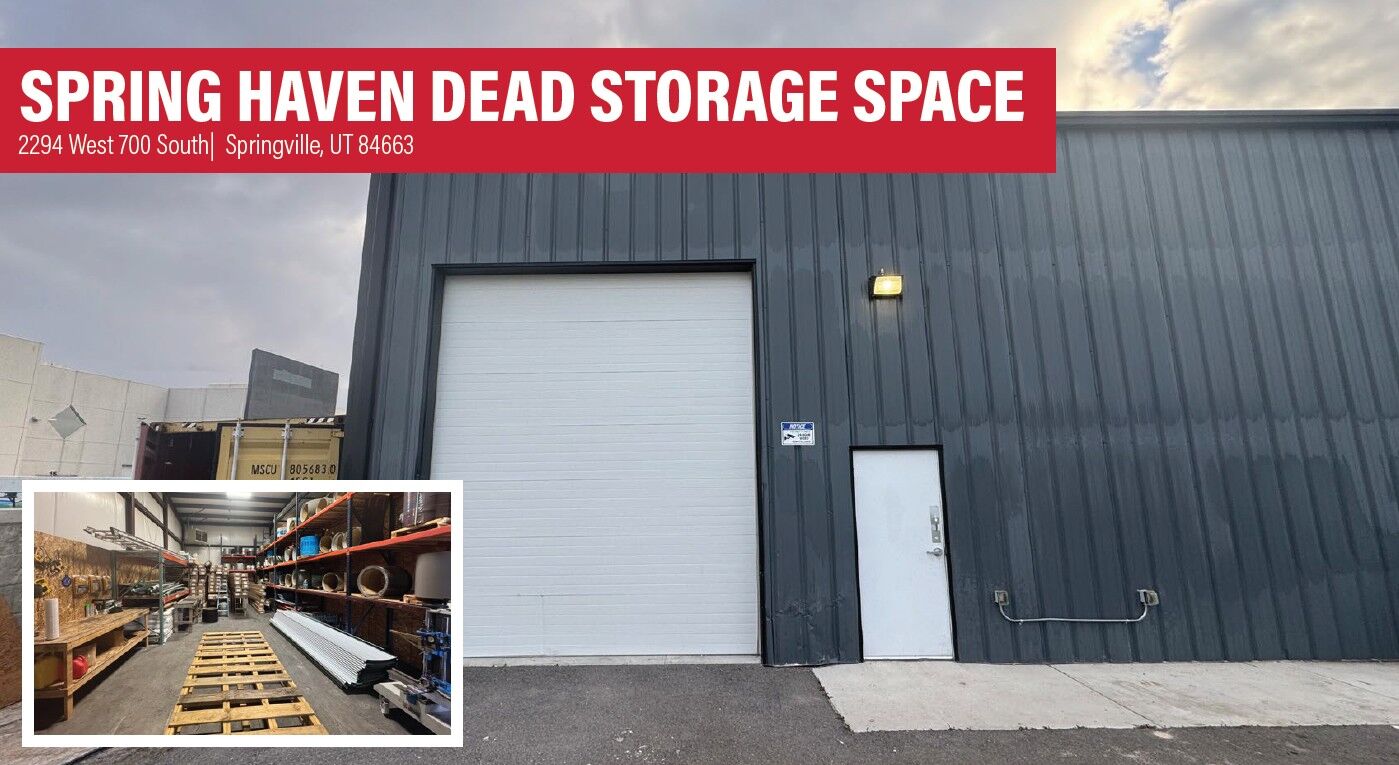 Spring Haven Dead Storage Space - 1,200 SF - Springville, UT