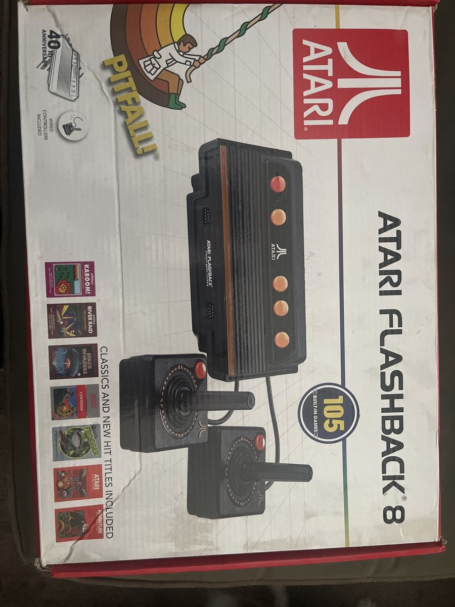 Atari Flashback 8 Console with 105 Built-In Games & Wired Controllers