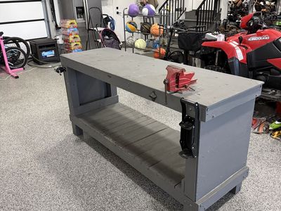 Heavy-Duty Handmade Workbench – 76” x 24” x 36”
