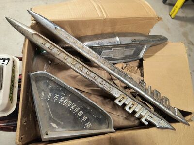 1955,56 Chev truck -Hood and fender emblems