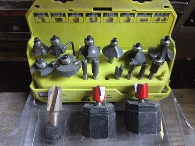 Assorted Router Bits New