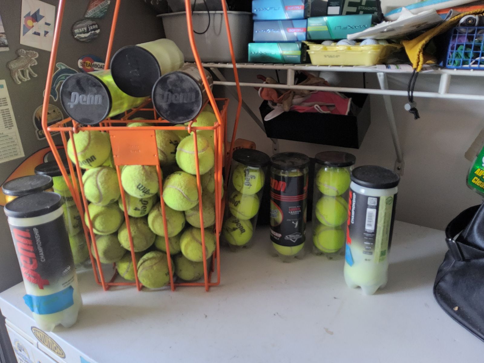 Tennis ball hopper