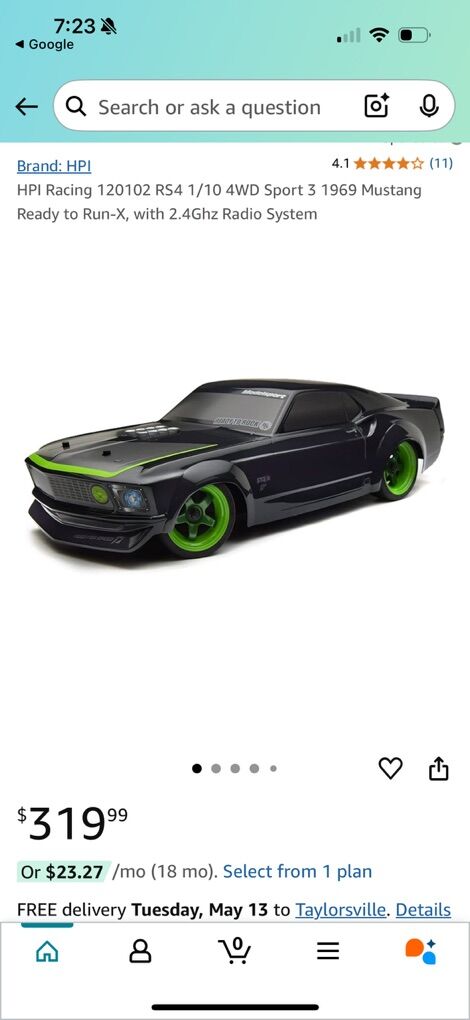 Remote Control 1969 Mustang