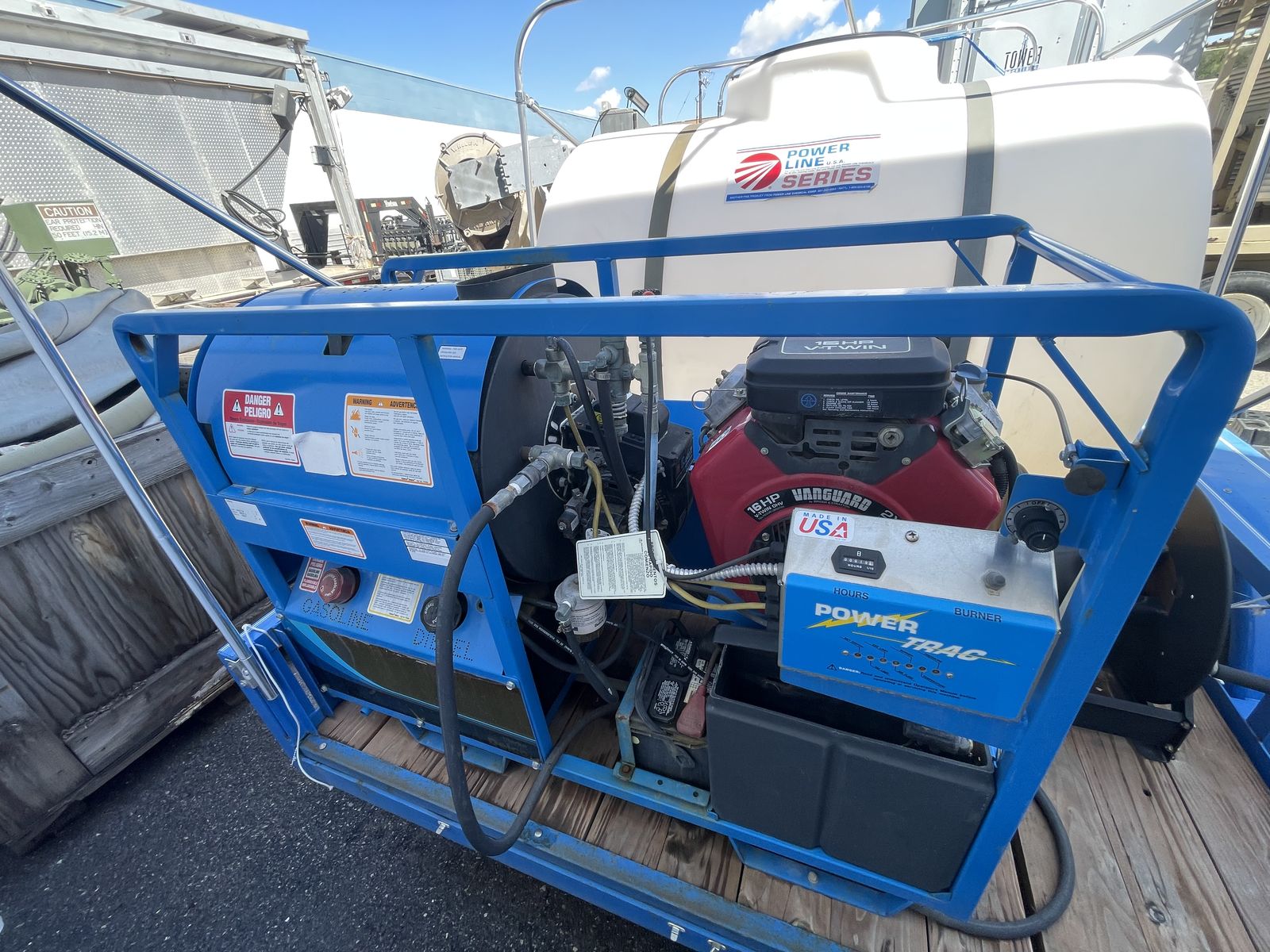 Pressure Washer Trailer, tank and air compressor