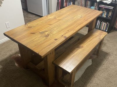 Rustic Solid Wood Dining Table