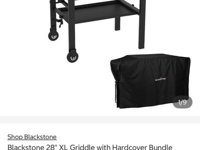 Blackstone 28" XL Griddle with Hardcover Bundle - 3 Burner Propane Griddle Cooktop