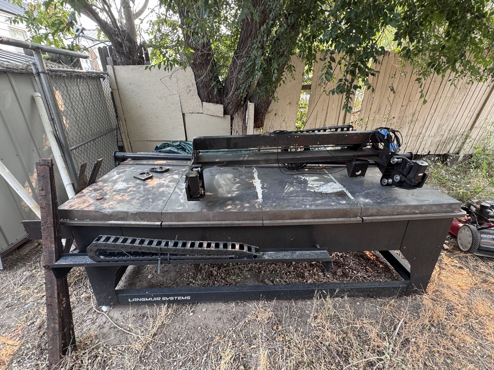 Title: Langmuir Systems CrossFire XR 4x8 CNC Plasma Table (3-Piece Partial Assembly)
