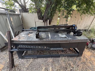 Title: Langmuir Systems CrossFire XR 4x8 CNC Plasma Table (3-Piece Partial Assembly)