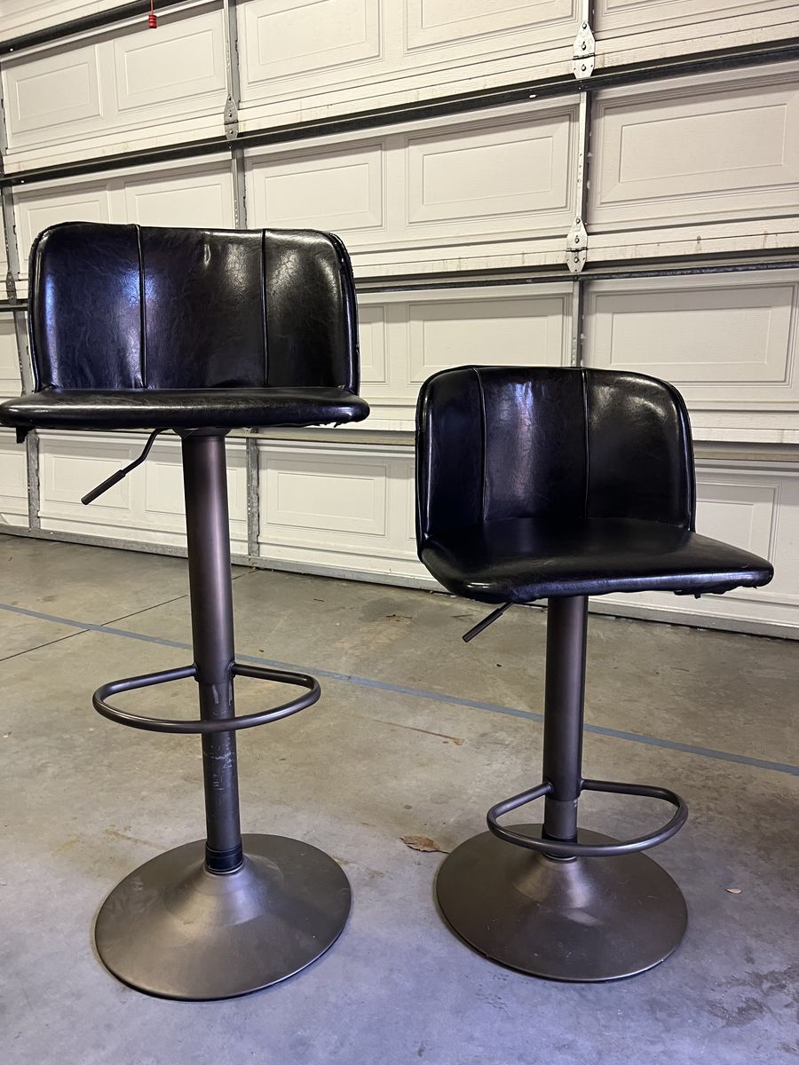 Two Round Counter Height Stools