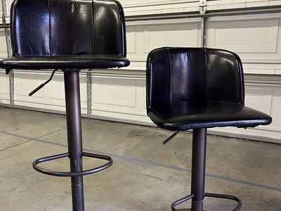 Two Round Counter Height Stools