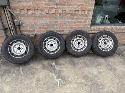 Ford transit 2wd steel wheels. No tires.