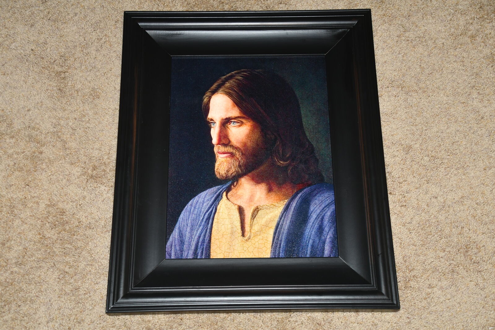 "JESUS of NAZARETH" PICTURE ~ CHRISTOPHER YOUNG ~ 19" x 23" FRAMED