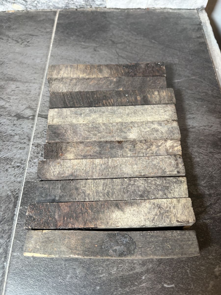 Black/Gray Wood Pen 10 Blanks For Woodturning