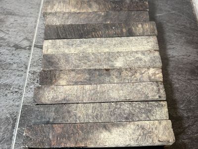 Black/Gray Wood Pen 10 Blanks For Woodturning