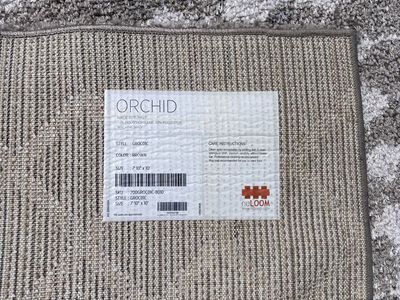 Orchid Brown Patterned Area Rug - 7'10" x 10'