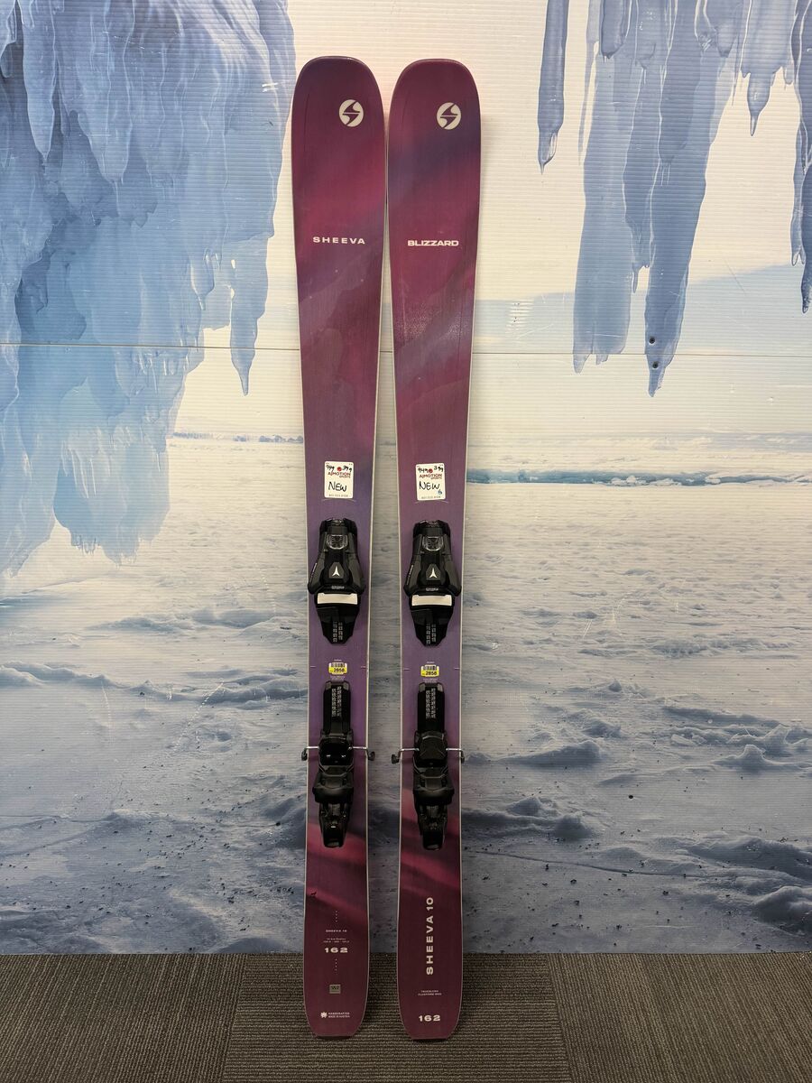 Lightly Used Blizzard Sheeva 10 162cm Skis w/ Atomic Strive 11 Demo Bindings