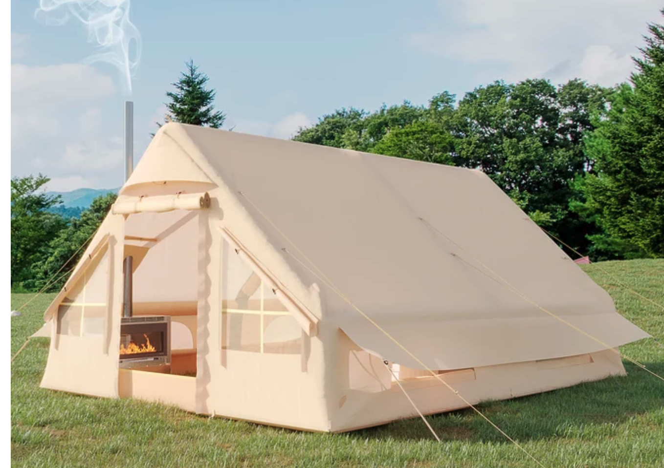 NEW Tent with pump 6 Person Inflatable Camping Tent
