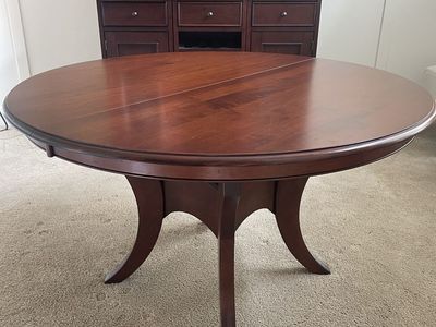Saloom Furniture Solid Maple Dining Table w/ Leaf
