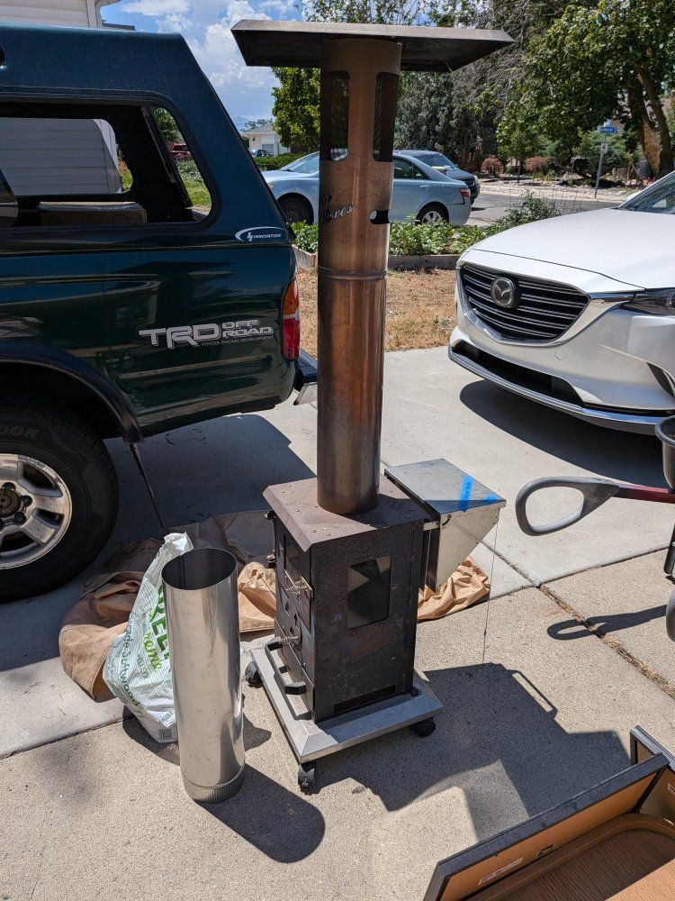outdoor pellet heater