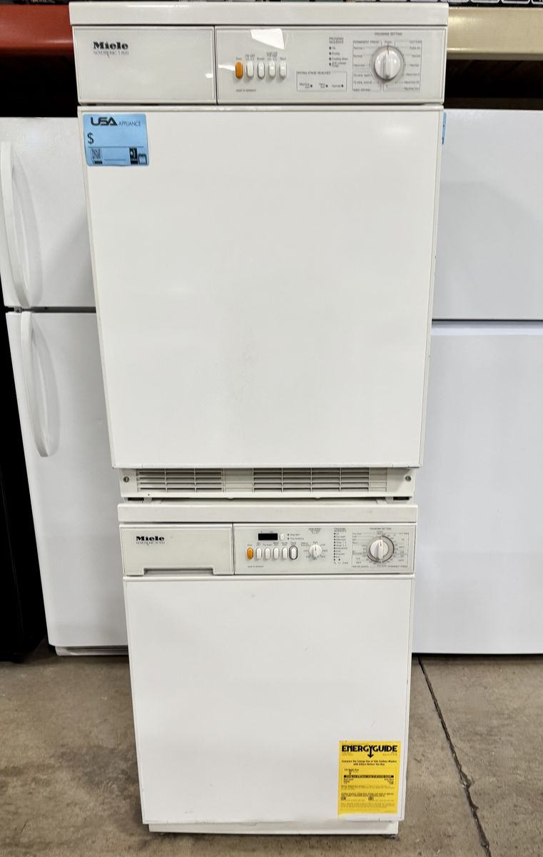MIELE 24 INCH STACK SET WITH WARRANTY