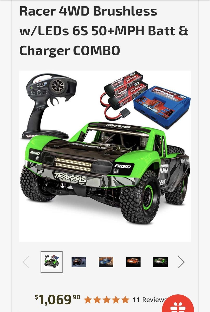 Traxxas Unlimited Desert Racer (UDR) 85076-4 RC Car with Batteries & Remote - Like New