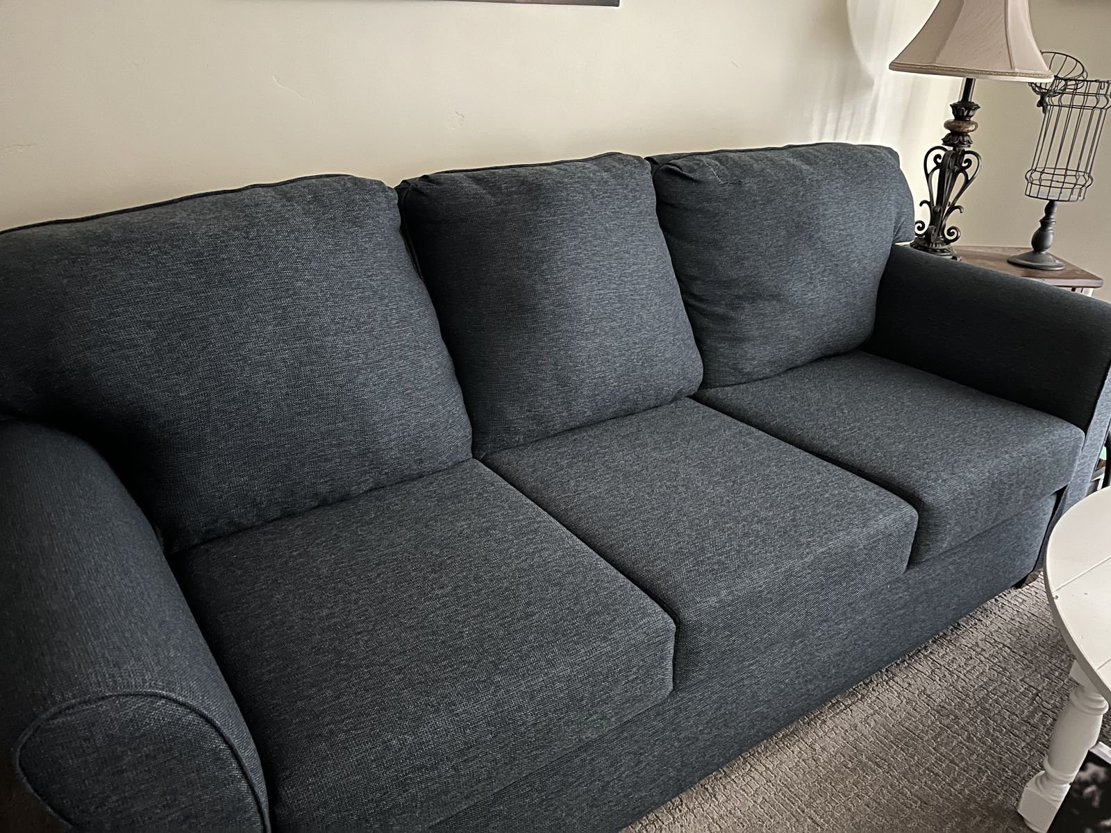 GENTLE USED BLUE COUCH