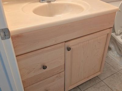 36" Bathroom Vanity with Sink & Faucet – Excellent Condition