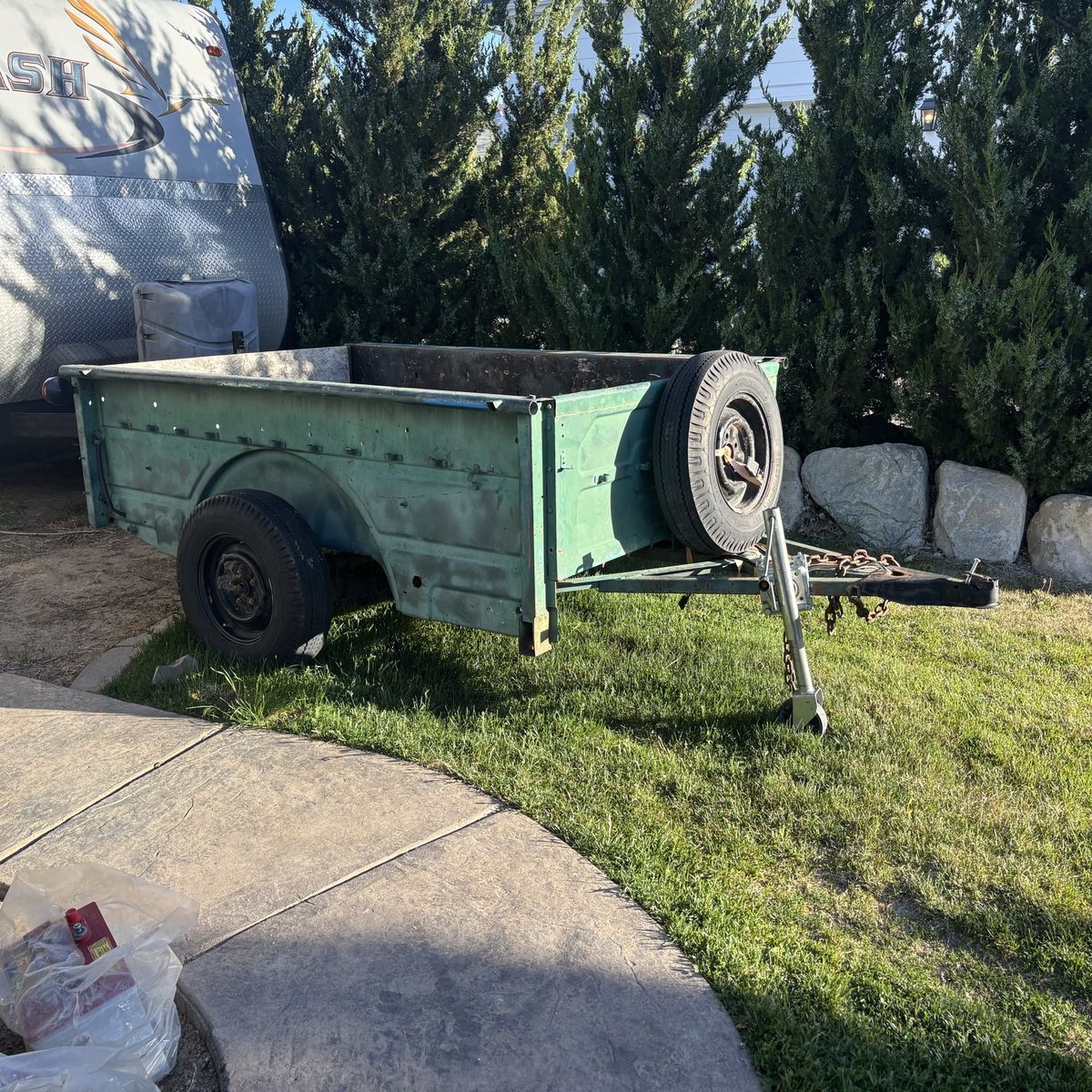 4x8 Utility Trailer with Spare Tire