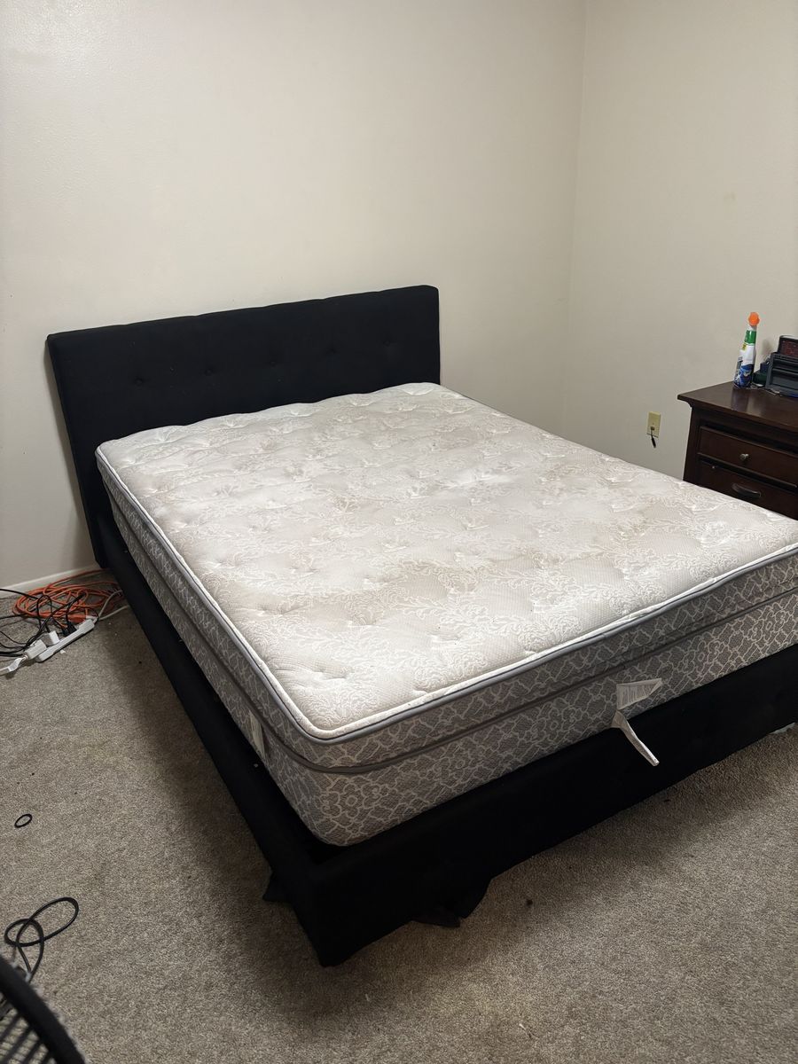 Queen matress and frame