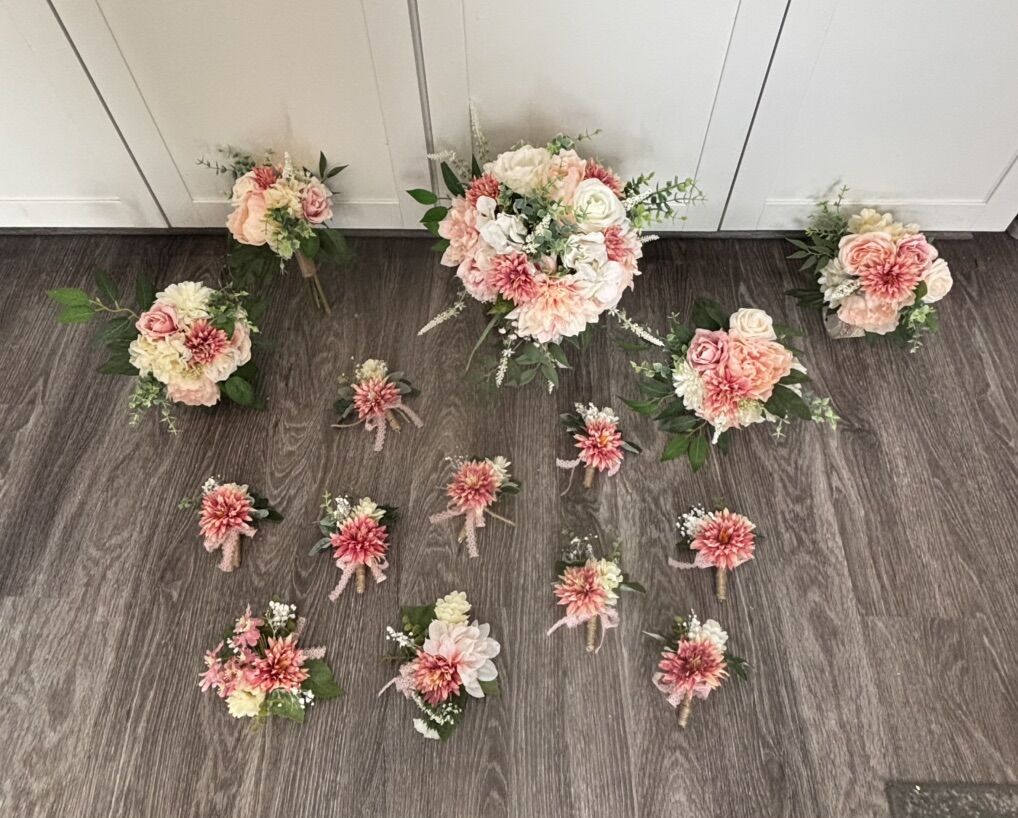 15 Piece Wedding Flower Set