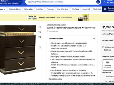 Sleek Brown 4-Drawer Dresser with Gold Handles - Modern & Spacious Bedroom Storage