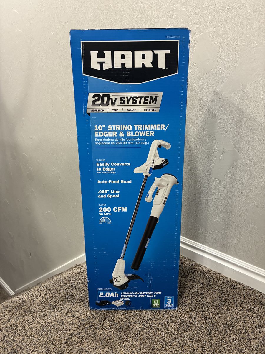 HART 20V System 10" String Trimmer/Edger & Blower
