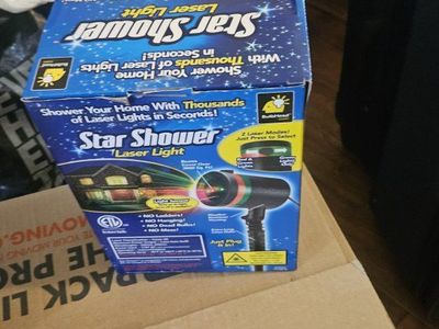 Star Shower Laser Light Projector - Thousands of Lights, 2 Laser Modes, Easy Setup
