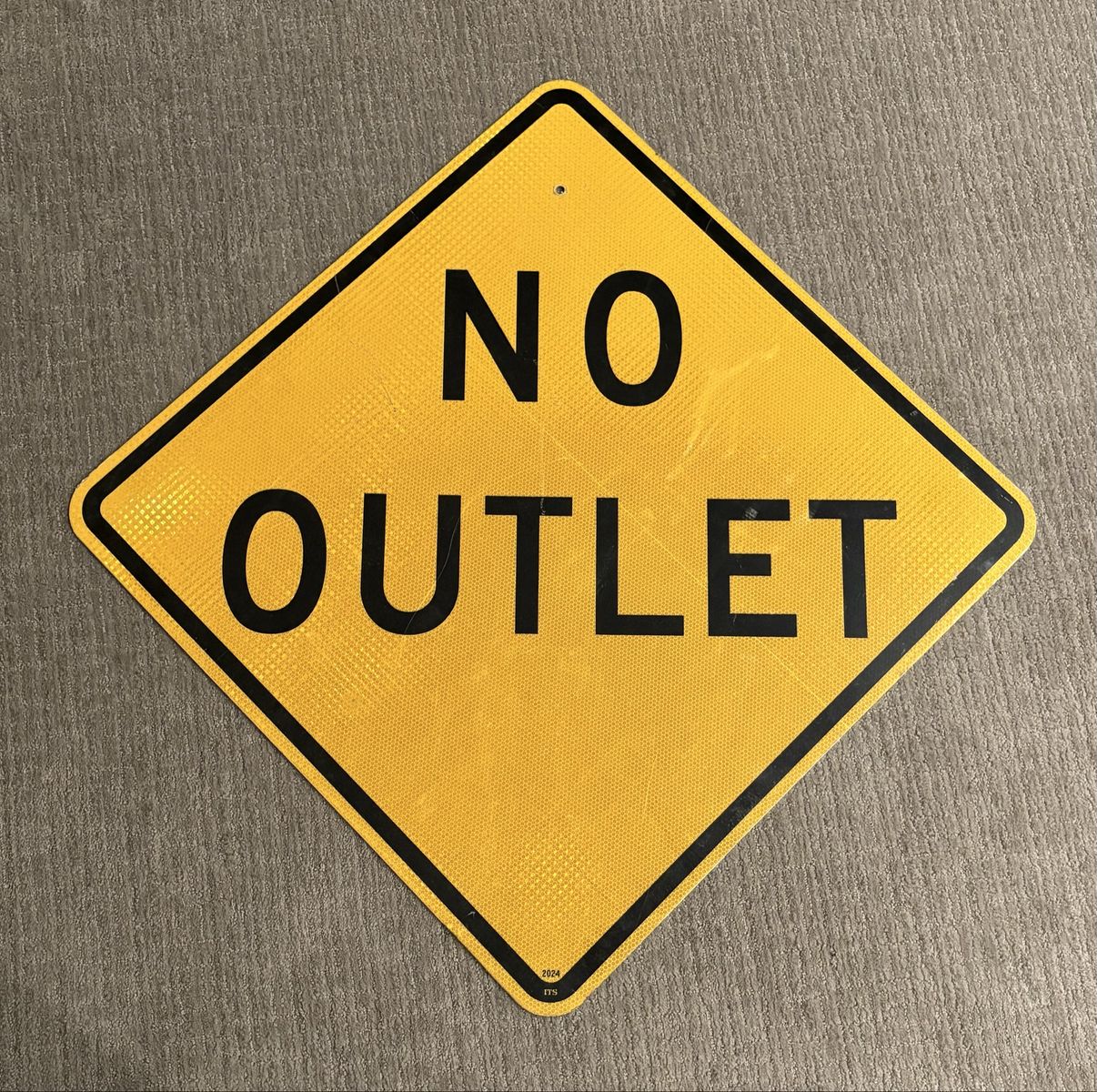No Outlet Sign