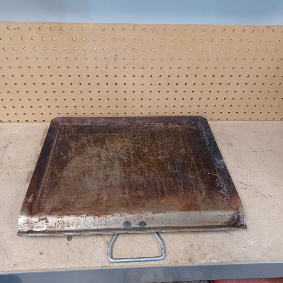 Steel camping griddle