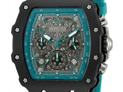 Invicta Men's Reserve Chronograph Quartz Blue Dial Watch 38662 with Turquoise Band