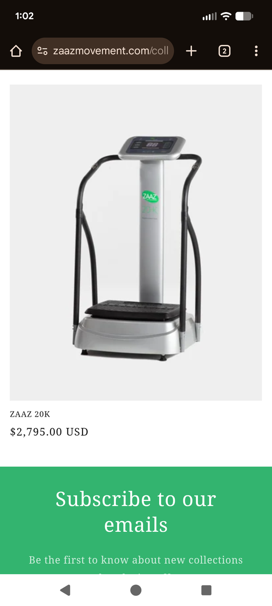 Zaaz 20 K Total Body Vibration Machine