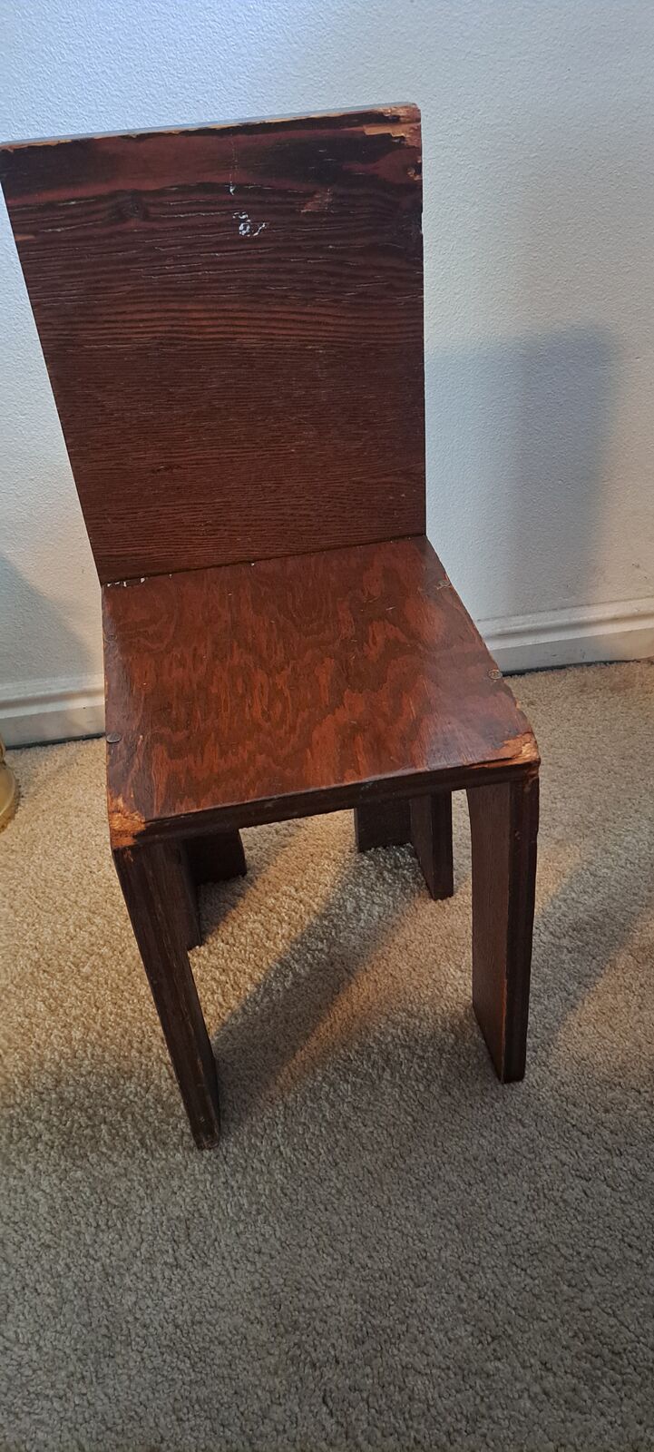Folk art/plank chair